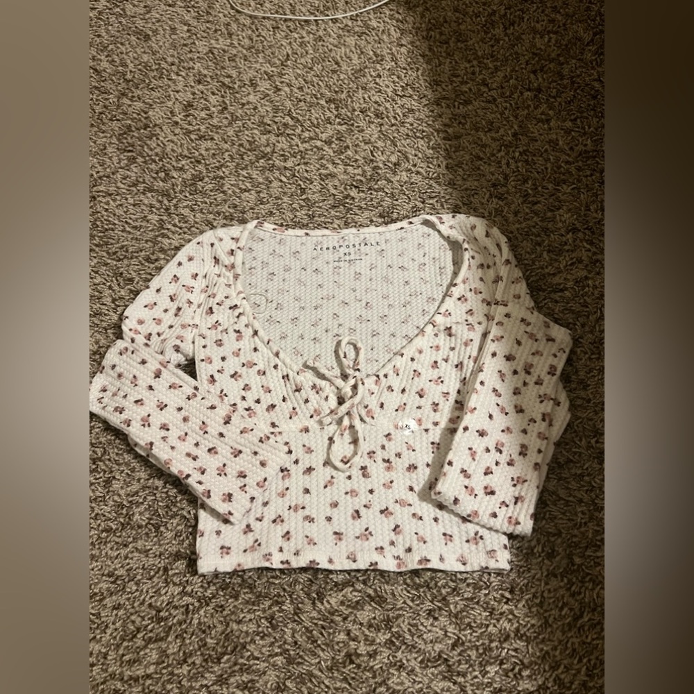 Cute coquette crop top floral
